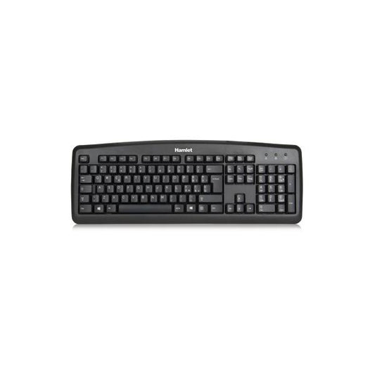 Hamlet Black Soft Touch professional Italian usb keyboard [XKKITA2]