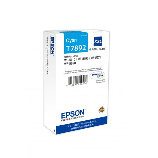 EPSON CART INK CIANO XXL PER WF-5620, SERIE TORRE DI PISA [C13T789240]