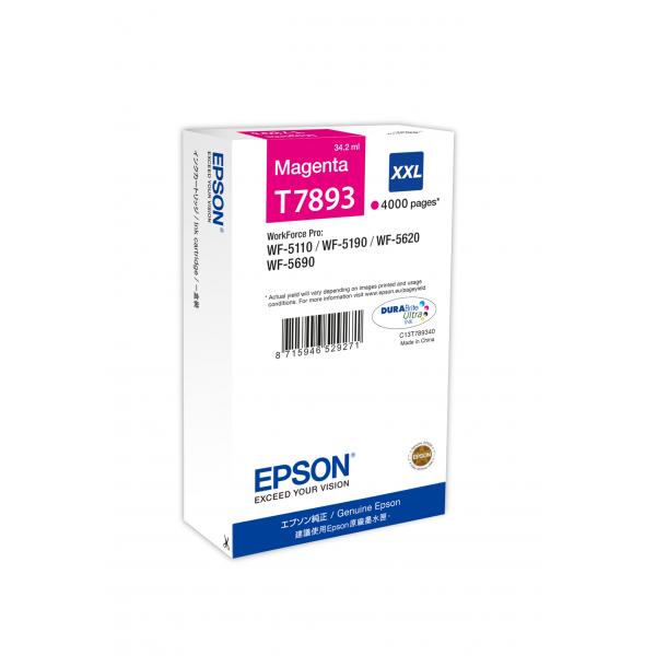 EPSON CART INK MAGENTA XXL PER WF-5620, SERIE TORRE DI PISA [C13T789340]