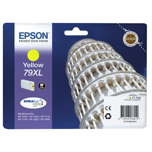 EPSON CART INK GIALLO XL PER WF-5620 SERIE TORRE DI PISA [C13T79044010]