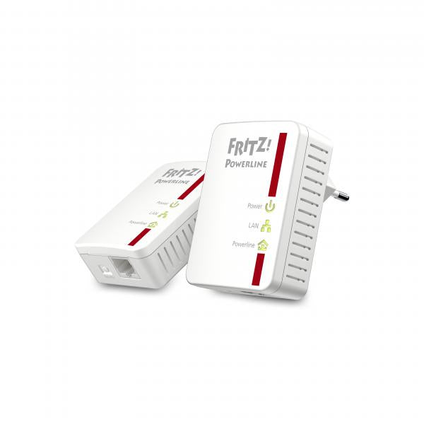 AVM FRITZ!Powerline 510E Kit 2 Adattatori fino a 500 Mb/s Porta Lan Plug&Play Eco Mode 20002661 [20002661]