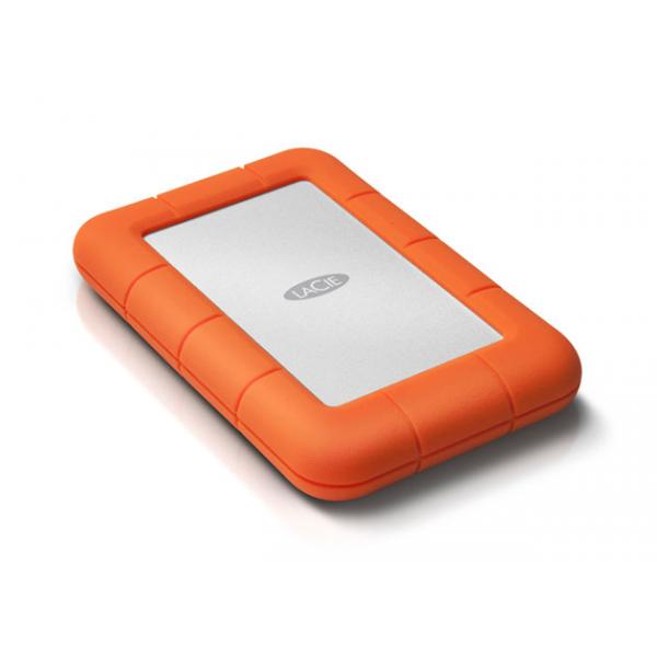 LaCie Rugged Mini, 2TB disco rigido esterno 2000 GB Alluminio, Arancione [LAC9000298]