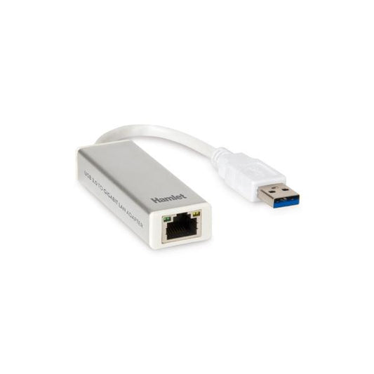 Adaptador Hamlet USB 3.0 a Gigabit Lan velocidad de transferencia de hasta 5 Gbps [HNU3GIGA]