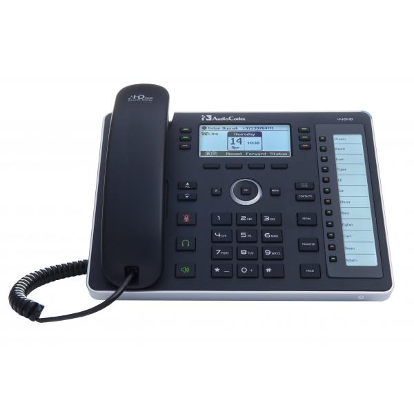 Audiocodes AudioCodes 440HD IP-Phone PoE GbE Black6 lines, 2 Ethernet 10/100/1000 ports, 18 Program IP440HDEG [IP440HDEG]