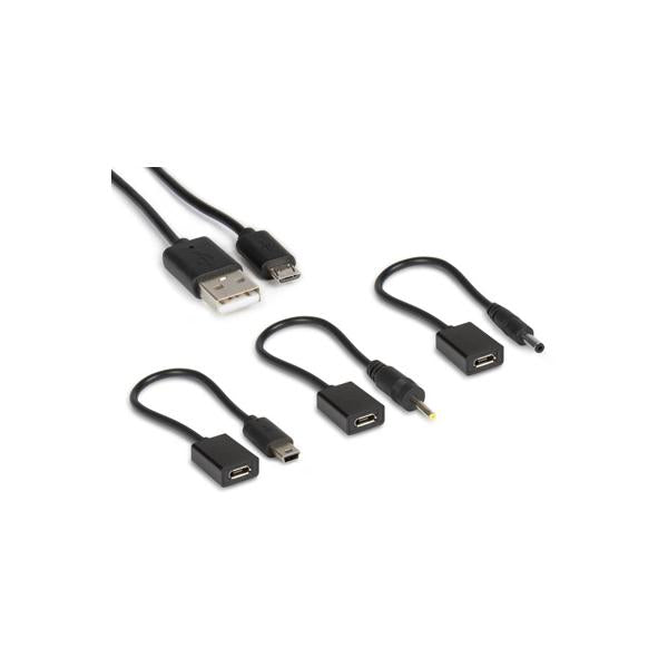 Hamlet Universal Wall Power Supply Kit for Tablets and Smartphones 4 in 1 with 4 Connectors [XPW220MOB]