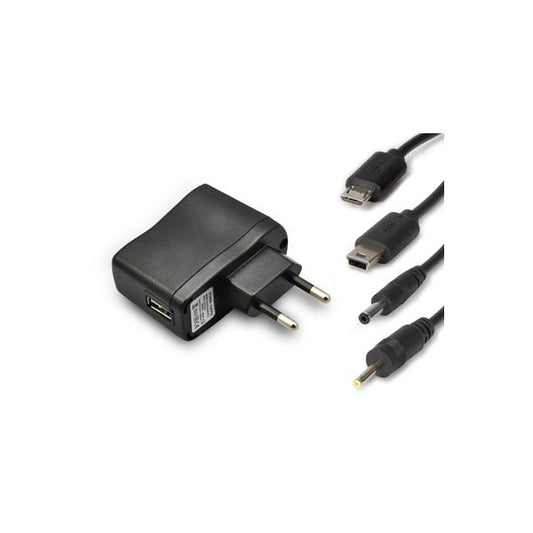 Hamlet Kit de Fuente de Alimentación de Pared Universal para Tablets y Smartphones 4 en 1 con 4 Conectores [XPW220MOB]