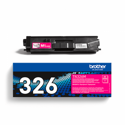 Brother TN-326M cartucho de tóner 1ud Original Magenta [TN326M]