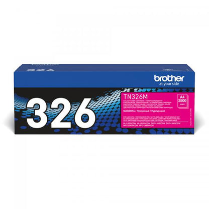 Brother TN-326M cartucho de tóner 1ud Original Magenta [TN326M]