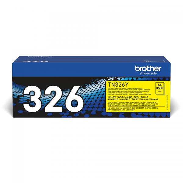 Brother TN-326Y cartuccia toner 1 pz Originale Giallo [TN326Y]