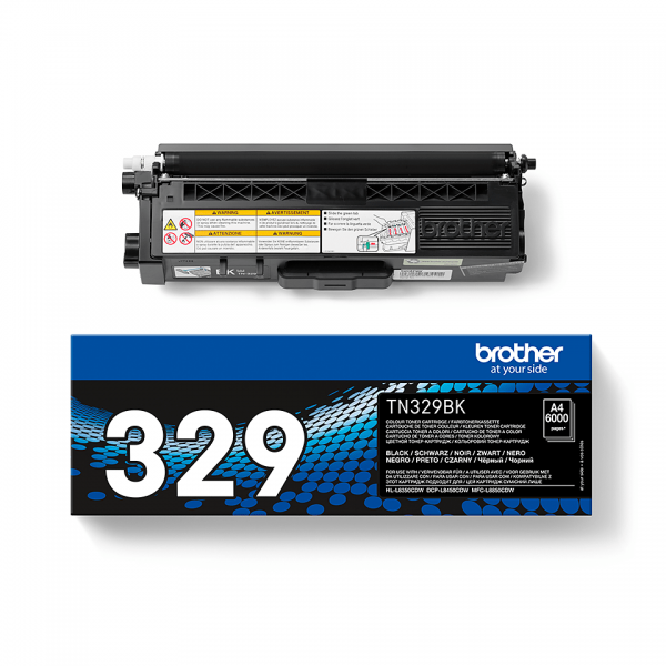 Brother TN-329BK cartuccia toner 1 pz Originale Nero [TN329BK]