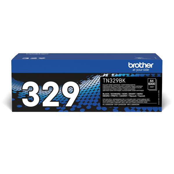 Brother TN-329BK cartuccia toner 1 pz Originale Nero [TN329BK]