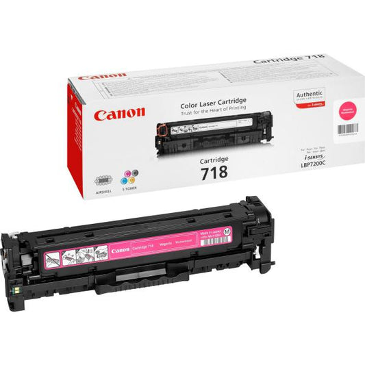 Canon CRG-718 M cartucho de toner 1ud Original Magenta [2660B002]