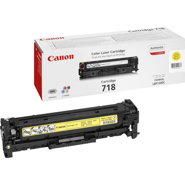 Canon CRG-718 Y cartuccia toner 1 pz Originale Giallo [2659B002]