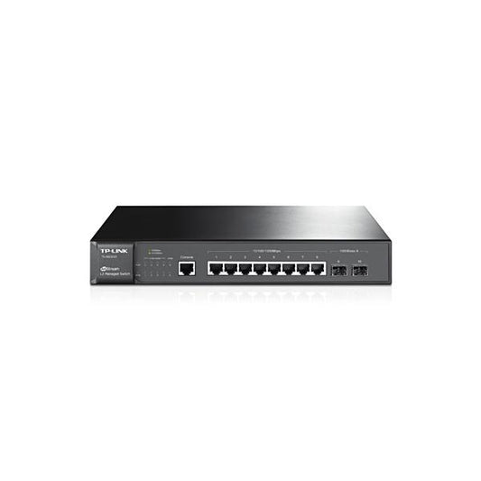 TP-Link - SG3210 - JetStream 8-Port Gigabit L2+ Managed Switch with 2 SFP Slots, 8x Gigabit RJ45 Ports, 2x Gigabit SFP Slots, RJ45/Micro-USB Console Port, 1U 13-inch Rack-mountable Steel Cas [SG3210]