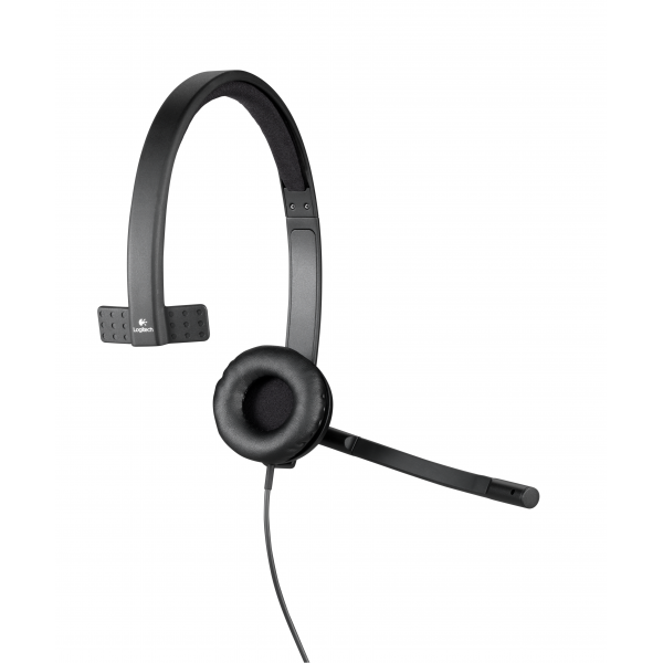 Logitech H570e Auriculares supraaurales con cable Office USB tipo A Negro [981-000571]