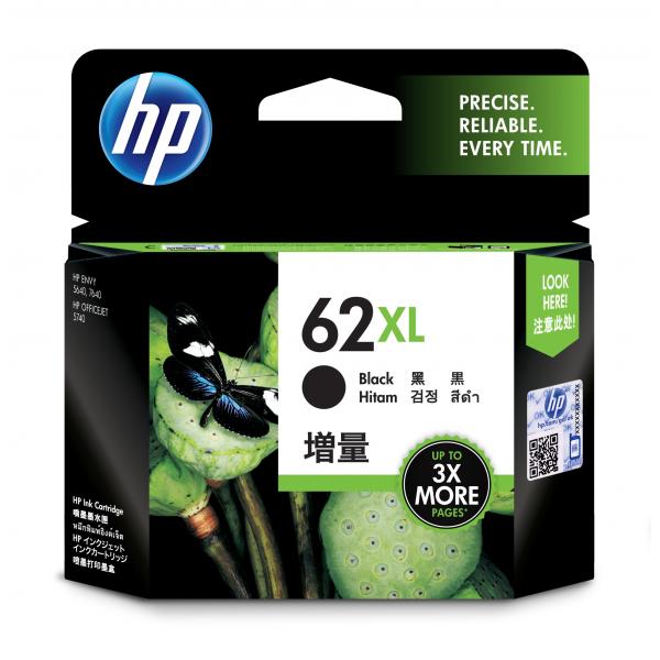 HP CART INK NERO 62XL 600PAG TS [C2P05AE]