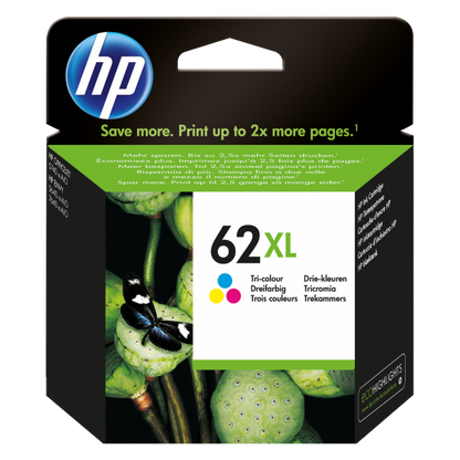 HP CART INK MULTICOLOR 62XL (CIANO MAGENTA GIALLO) 415PAG TS [C2P07AE]