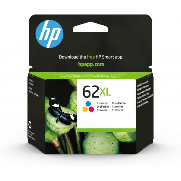 HP CART INK MULTICOLOR 62XL (CIANO MAGENTA GIALLO) 415PAG TS [C2P07AE]