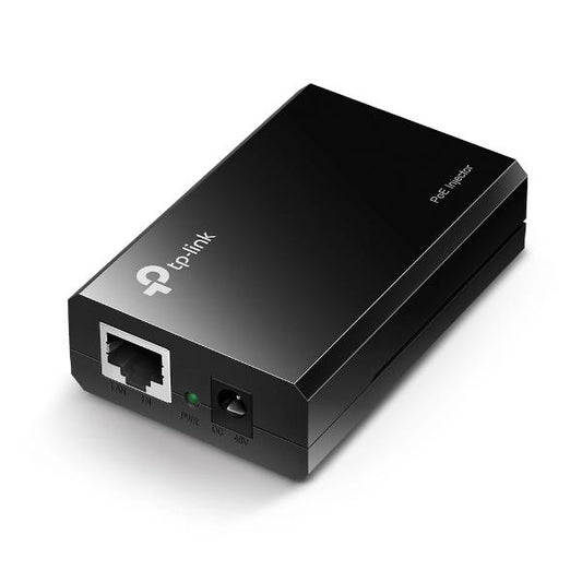 TP-Link - PoE150S - PoE Injector Adapter, IEEE 802.3af compliant, Data and power carried over the same cable up to 100 meters, plastic case, pocket size, plug and play PoE150S [PoE150S]