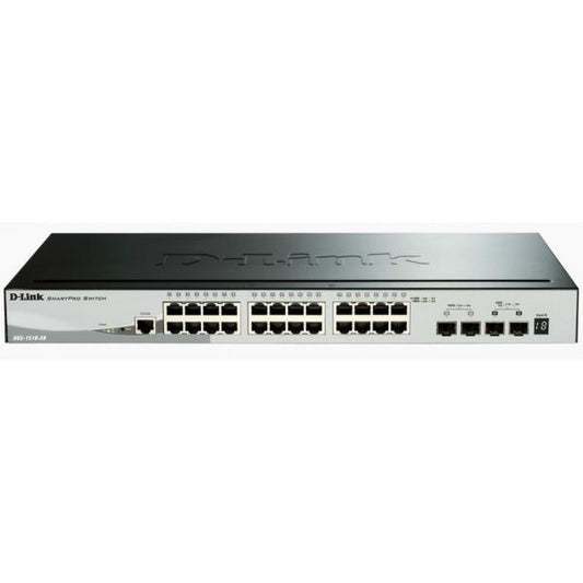D-LINK SWITCH 28 PORTE 10/100/1000 GIGABIT STACKABLE SMART MANAGED SWITCH INCLUDING 4 10G SFP+ PORTS [DGS-1510-28X]