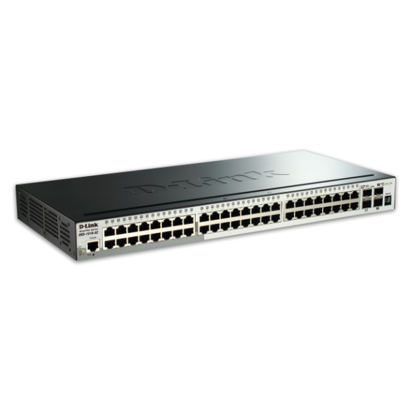 D-Link DGS-1510-52X switch di rete Gestito L3 Gigabit Ethernet (10/100/1000) 1U Nero [DGS-1510-52X]