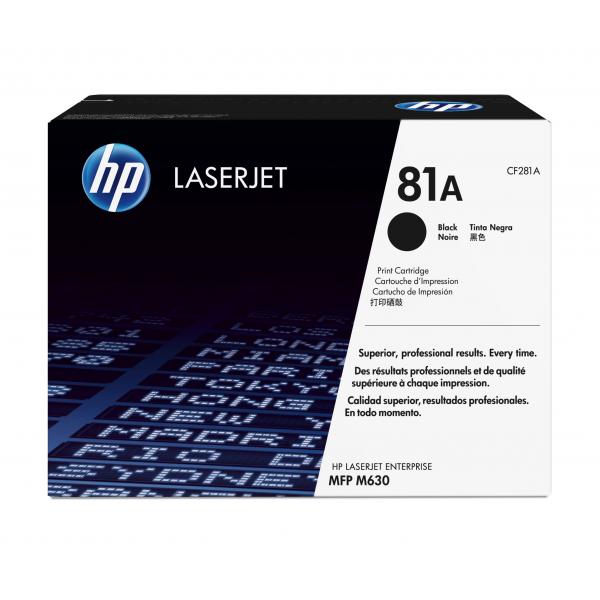 Cartucho de tóner negro original HP LaserJet 81A [CF281A]