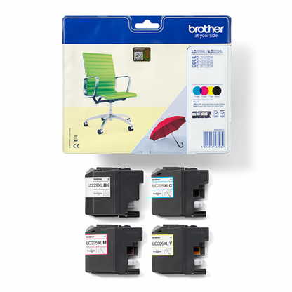 BROTHER CART INK 4 COLORI BK/Y/M/C PER MFC-J5320DW/J5620DW/J5320DW DURATA 2400 PAGINE X COLORE [LC229XLVALBP]