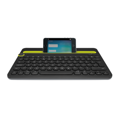 Logitech Bluetooth Multi-Device Keyboard K480 Italian QWERTY keyboard Black, Lime [920-006358]