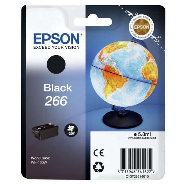 Cartucho de tinta Epson Globe Singlepack Negro 266 [C13T26614010] 