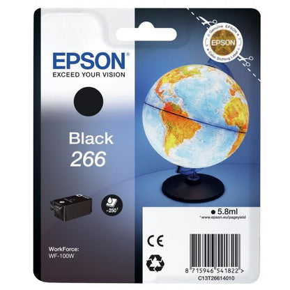 EPSON SINGLEPACK BLACK 266 INK CARTRIDGE WF-100W 5,8ML [C13T26614010]