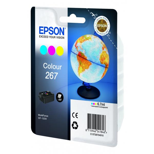 Epson Globe Singlepack Colour 267 ink cartridge [C13T26704010]