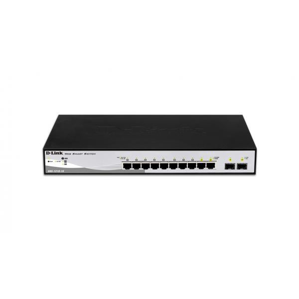 D-LINK SWITCH 8 PORTE GIGABIT + 2 PORTE SFP SMART+ [DGS-1210-10]