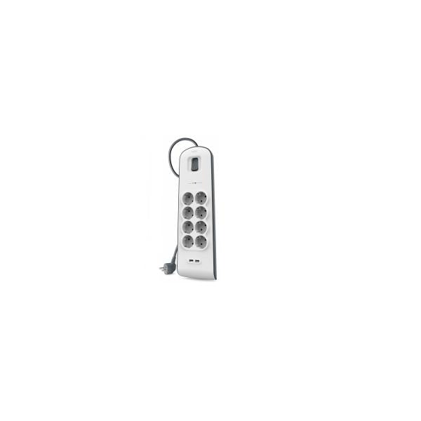 Belkin BSV804VF2M protezione da sovraccarico Bianco 8 presa(e) AC 2 m [BSV804VF2M]