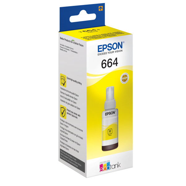 Epson Ink Bottle Yellow [C13T664440]