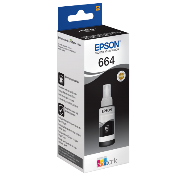 Epson Flacone inchiostro Nero [C13T664140]