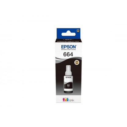 EPSON FLACONE INK NERO 70ML PER SERIE L ECO TANK, T6641 [C13T664140]