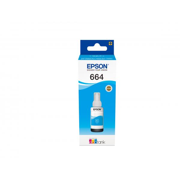 EPSON FLACONE INK CIANO 70ML PER SERIE L ECO TANK, T6641 [C13T664240]