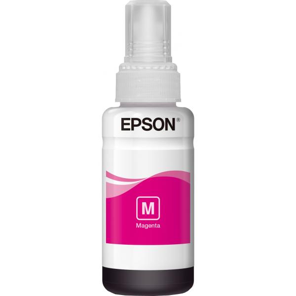 BOTELLA DE TINTA EPSON MAGENTA 70ML PARA ECO TANK SERIE L, T6641 [C13T664340]