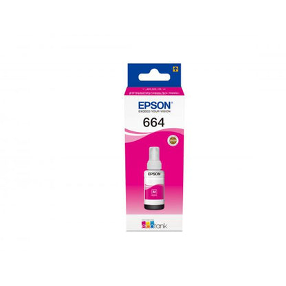 EPSON INK BOTTLE MAGENTA 70ML FOR L SERIES ECO TANK, T6641 [C13T664340]