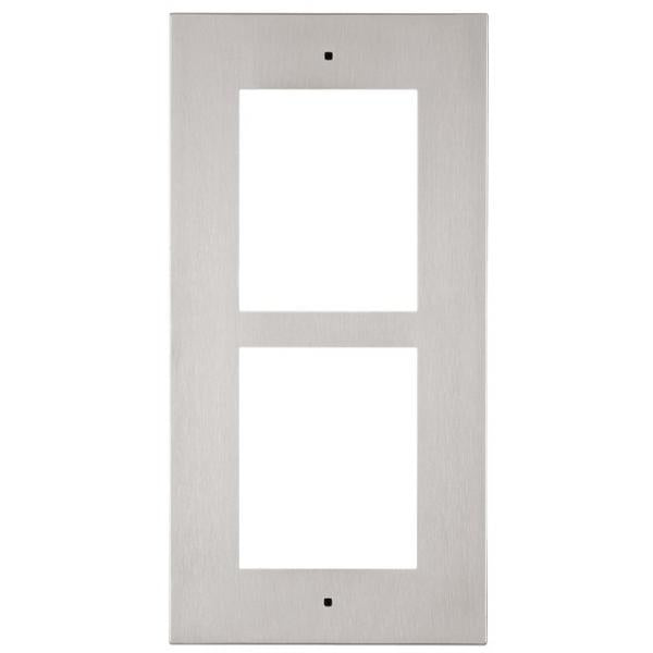 2N IP Verso cornice da incasso per 2 moduli - nickel (deve essere abbinata a 9155015) 9155012 [9155012]