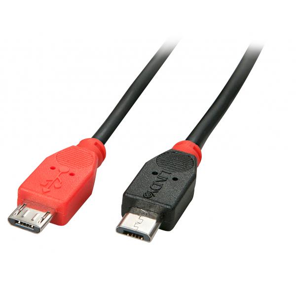 Lindy 31759 cavo USB 1 m USB 2.0 Micro-USB B Nero [LINDY31759]