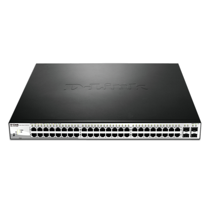 D-LINK SWITCH EASYSMART 52 PORTE GIGABIT POE 370W 4 SLOT SFP/COMBO 19 RACKMOUNT [DGS-1210-52MP]