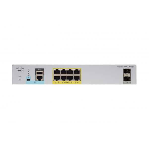 Cisco Systems Catalyst 2960-CX Switch 8 GE uplinks: 2 x 1G SFP and 2 x 1G copper - LAN Base [WS-C2960CX-8TC-L]