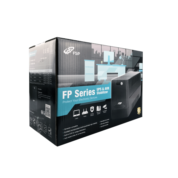 FSP UPS FP1500 1500VA 900W 230V 4FP15004 2x12V/9AH, 4xSCHUKO [PPF9000501]