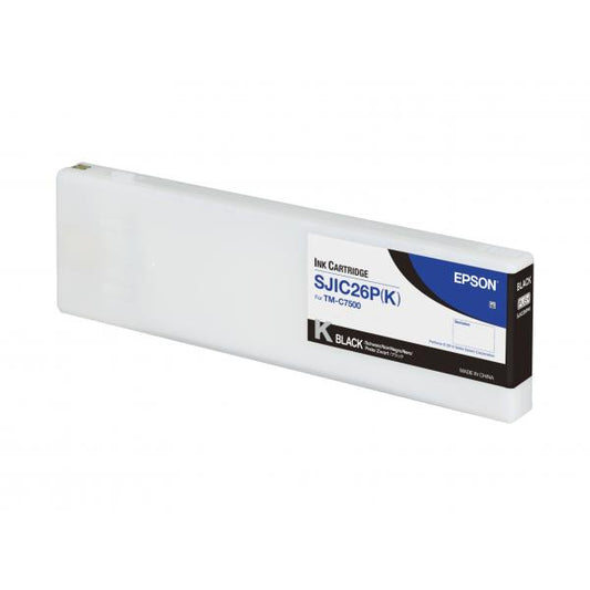 Epson SJIC26P(K): Cartucho de tinta para ColorWorks C7500 (Negro) [C33S020618] 