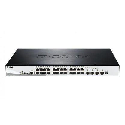 D-Link DGS-1510-28XMP switch di rete Gestito L2/L3 Gigabit Ethernet (10/100/1000) Supporto Power over Ethernet (PoE) Nero, Grigio [DGS-1510-28XMP]