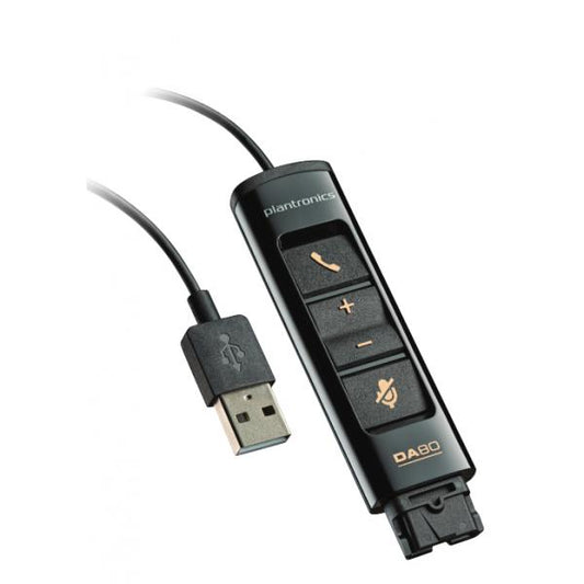 Poly DA80 adattatore da QD a USB A con controlli di chiamata 201852-02 [201852-02]
