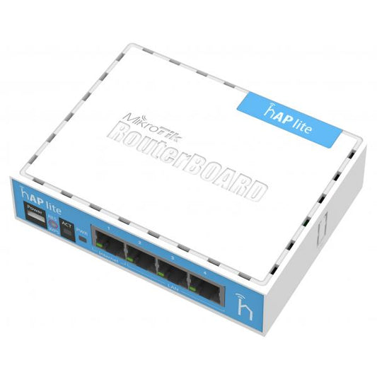 MikroTik, hAP ​​​​lite, hAP ​​​​Lite con CPU de 650 MHz, 32 MB de RAM4xLAN, RB941-2nD [RB941-2nD] 