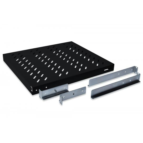 Digitus 1U fixed shelf for 600 mm depth racks 44x482x350 mm - adjust. 350-550 mm depth - Black [DN-97645]