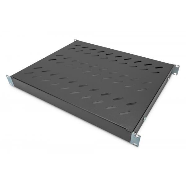 Digitus 1U fixed shelf for 600 mm depth racks 44x482x350 mm - adjust. 350-550 mm depth - Black [DN-97645]